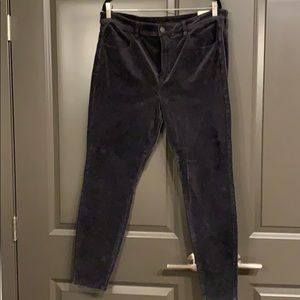 American Eagle High Rise Corduroy Jegging 18 Gray